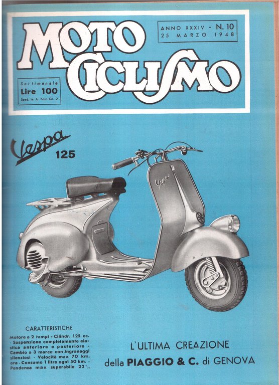 Moto Ciclismo- Settimanale- Annata completa 1948