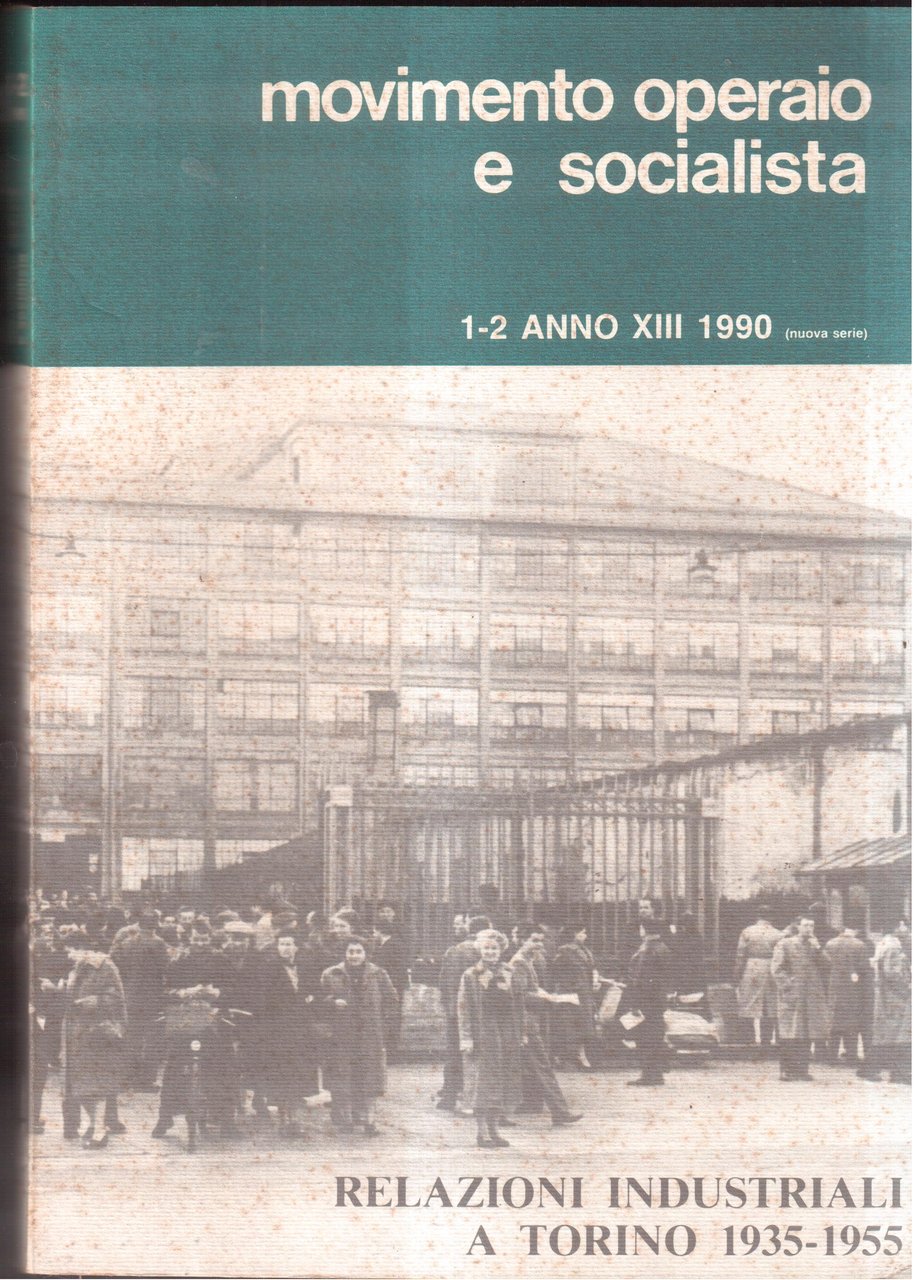 Movimento Operaio e Socialista - Anno XIII - N° 1/2 … | Immagine principale