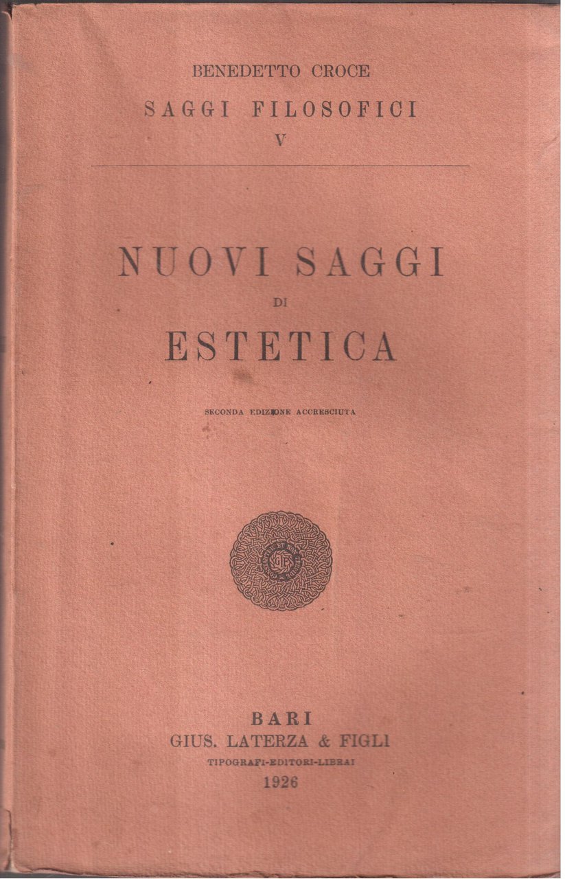 Nuovi saggi di estetica seconda edizione accresciuta