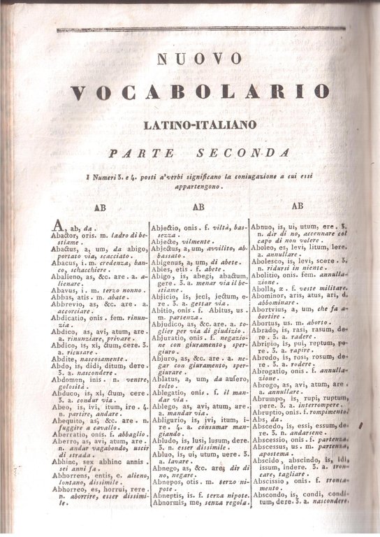 Nuovo vocabolario italiano-latino, latino-italiano compilato da Carlo Mandosio. Nuovamente corretto, …