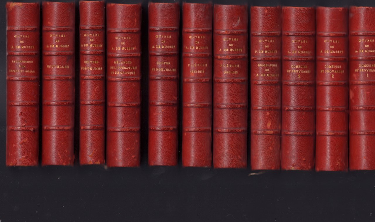 Oeuvres de Alfred de Musset- 11 volumi