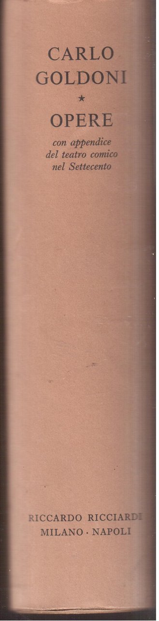 Opere con appendice del teatro comico nel settecento - a …