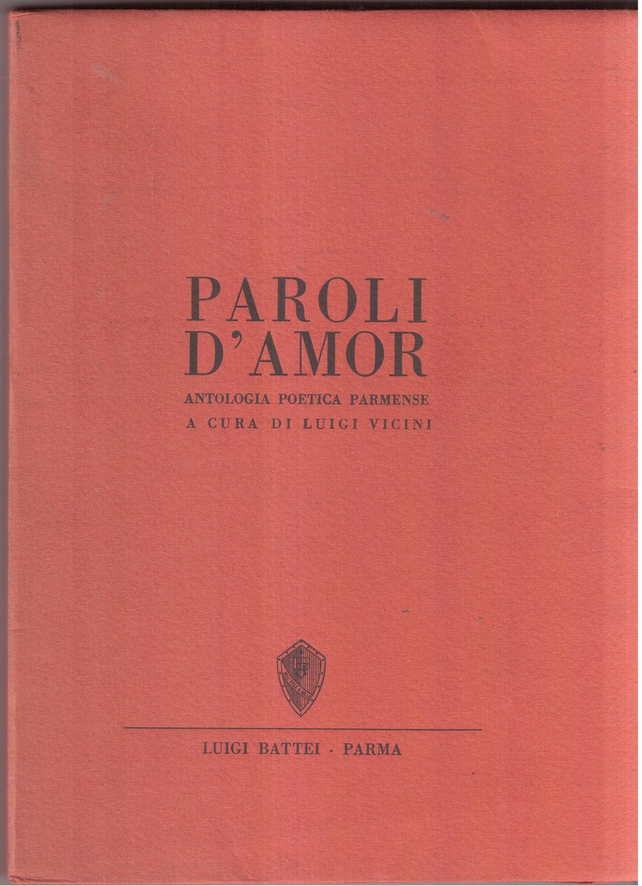 Paroli d'amor- Antologia poetica parmense