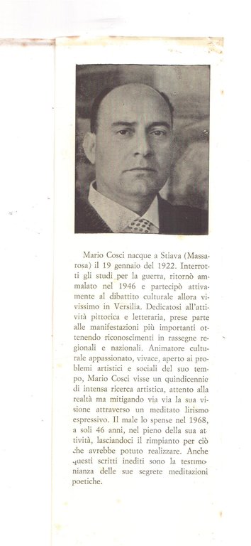 Perchè qualcuno ci ascolti Introduzione di Dino Carlesi