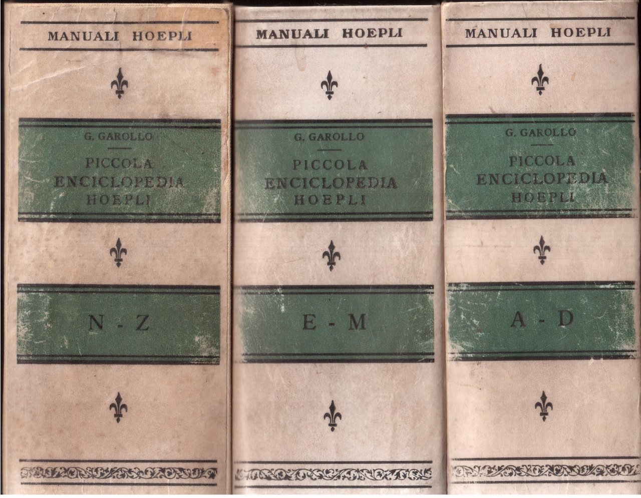 Piccola Enciclopedia Hoepli-3 volumi-