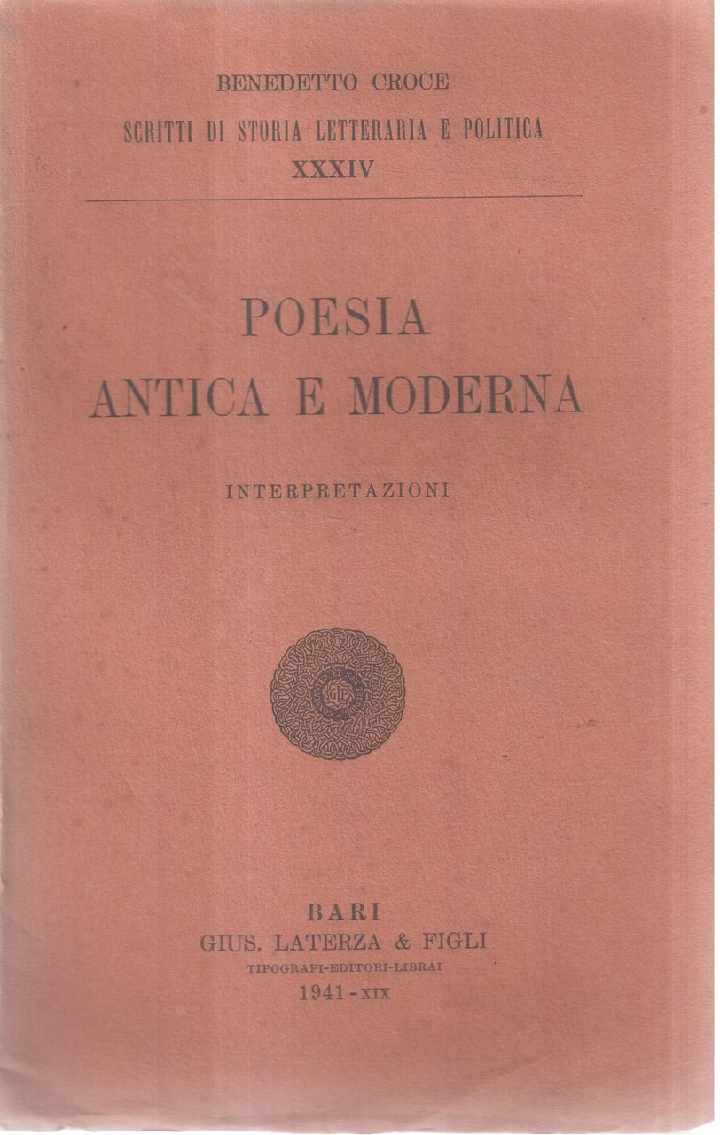 Poesia e non poesia Note sulla letteratura europea del secolo …