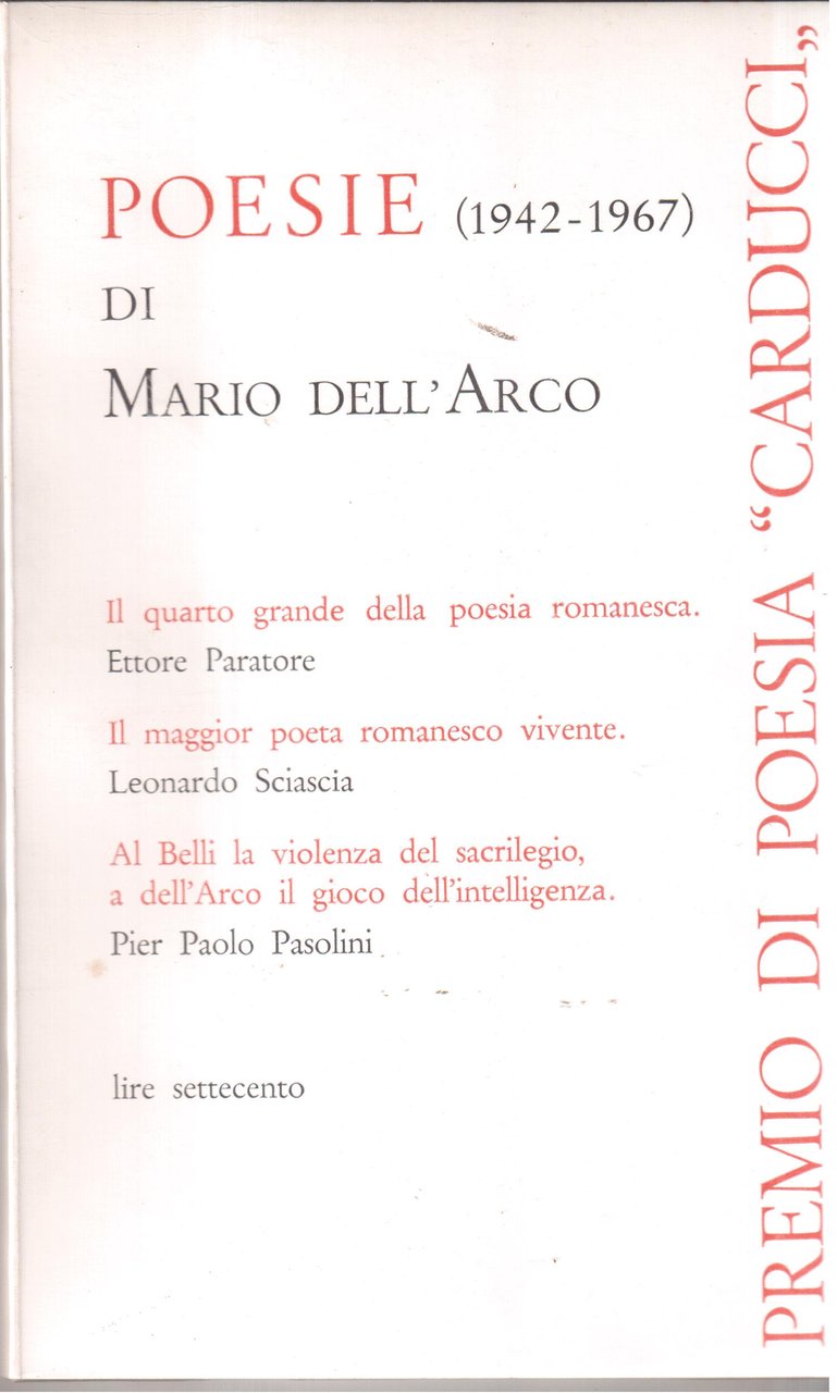 Poesie di Marco Dell'Arco ( 1942-1967 )