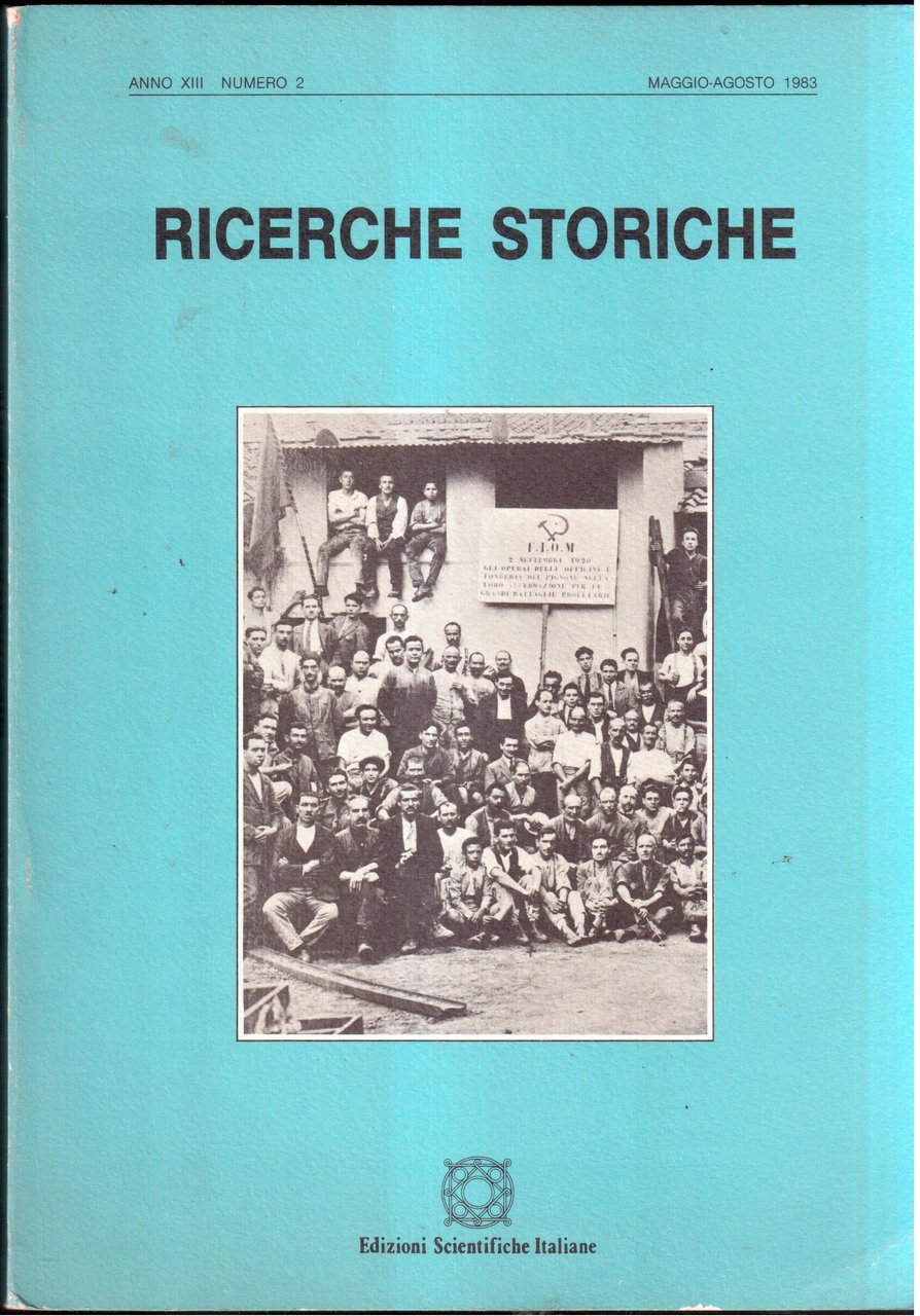 Ricerche storiche Anno XIII - N° 2 - maggio/agosto 1983