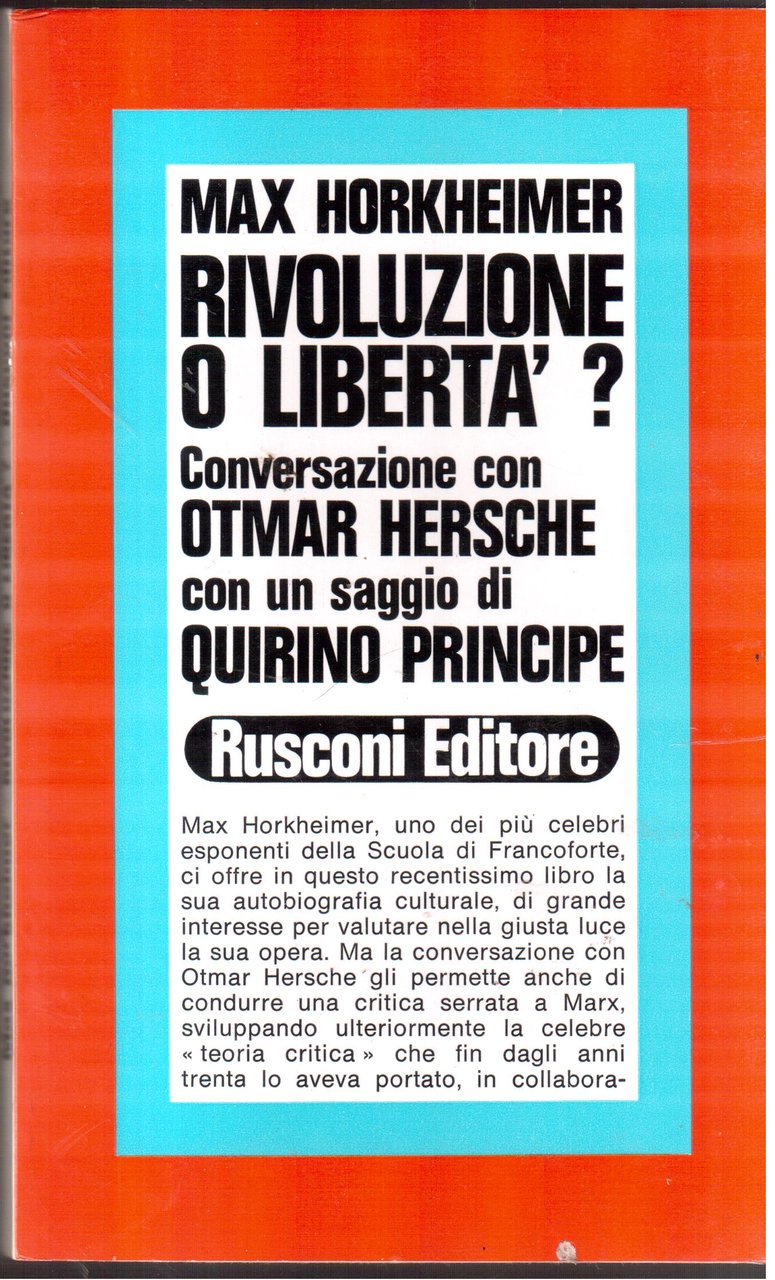 Rivoluzione o libertà ? | Immagine principale