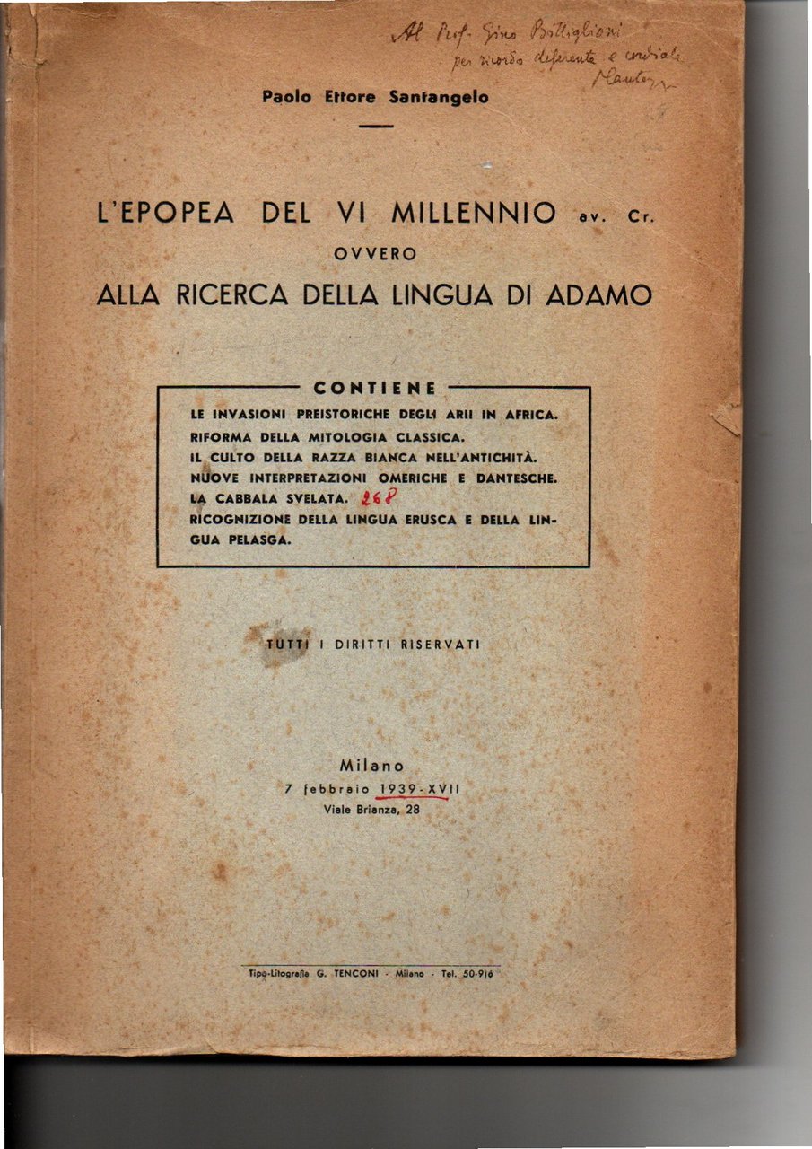 L'EPOPEA DEL VI MILLENNIO A.C. OVVERO ALLA RICERCA DELLA LINGUA … | Immagine principale