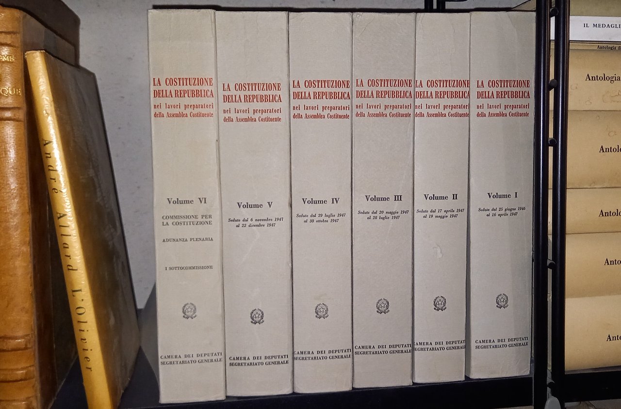 LA COSTITUZIONE DELLA REPUBBLICA NEI LAVORI PREPARATORI DELLA ASSEMBLEA COSTITUENTE …