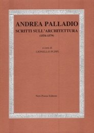 Palladio - Andrea Palladio scritti sull'architettura 1554-1579