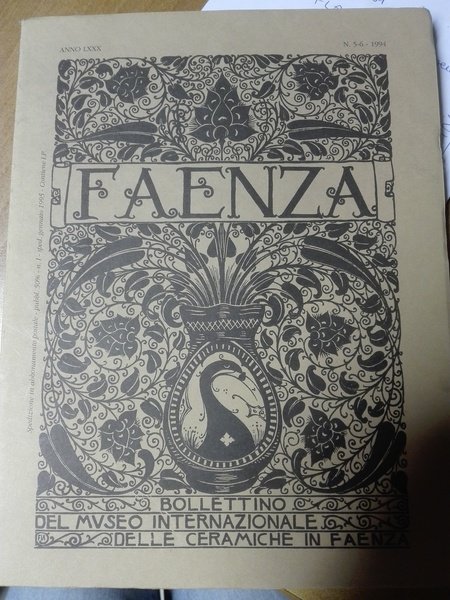 Faenza, bollettino del museo internazionale delle ceramiche in Faenza