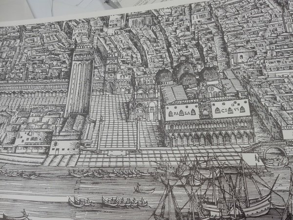 Pianta prospettica di Venezia del 1500 disegnata da Jacopo de' …