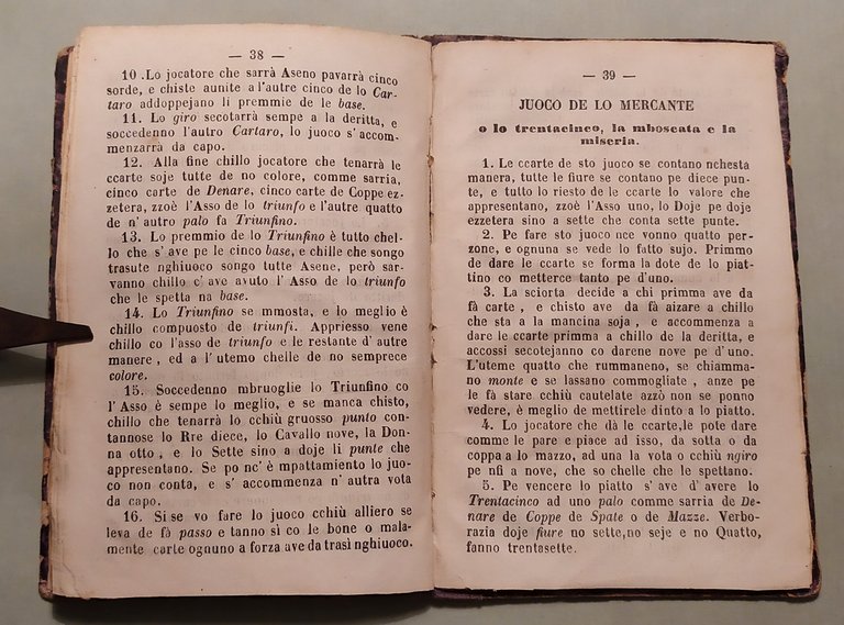 Revole de jocare e pavare lo mediatore e tressette de …