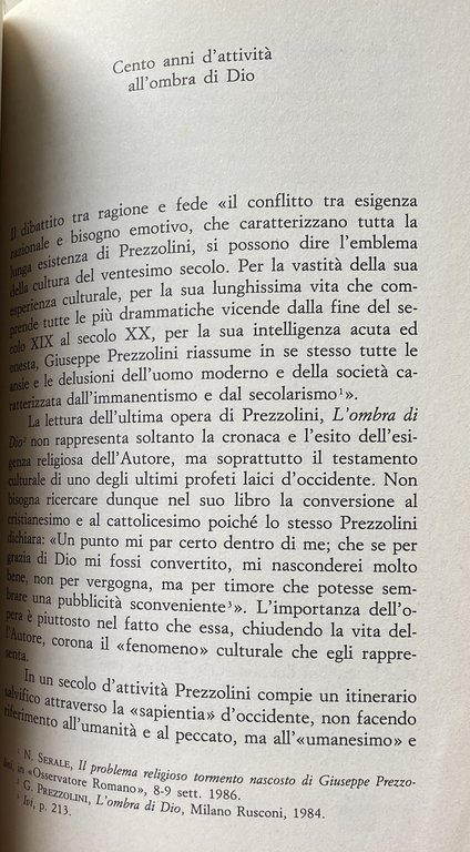 LA TENTAZIONE DI DIO. UN INTELLETTUALE E LA LIBERTÀ