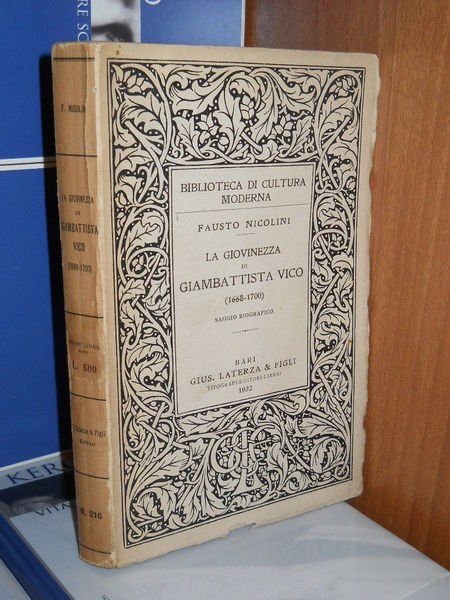 La giovinezza di Giambattista Vico (1668-1700) Saggio Biografico