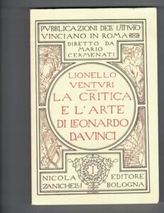 La Critica e L'arte Di Leonardo Da Vinci