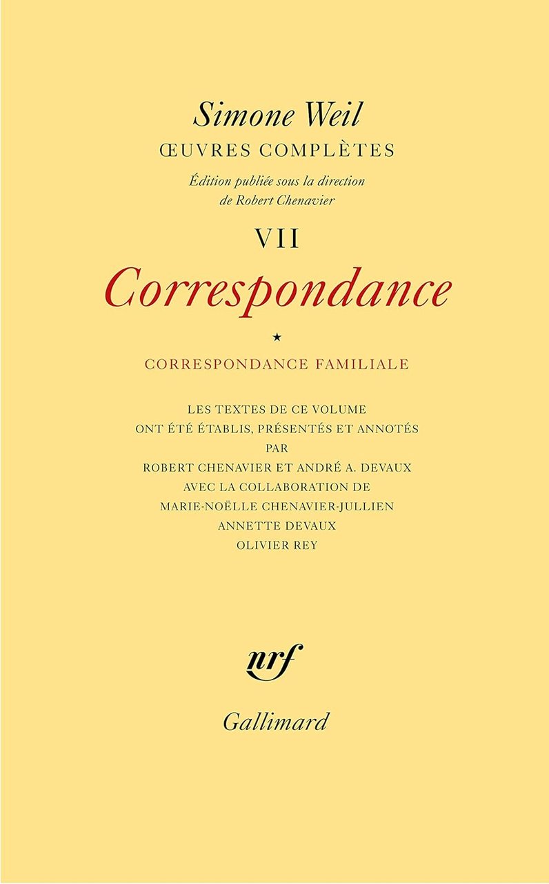 Oevures complËtes (Tome 7 Volume 1)-Correspondance)