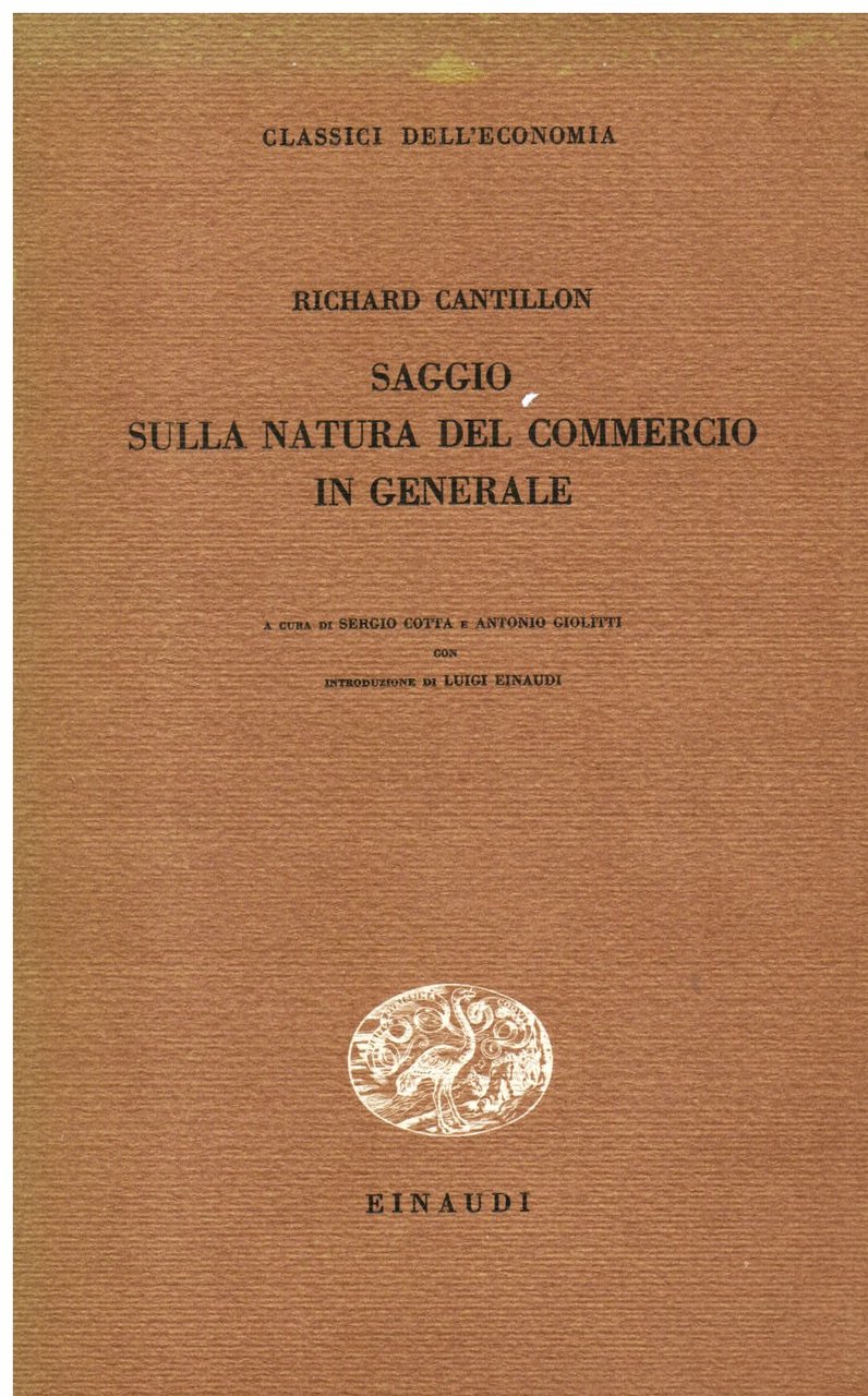 SAGGIO SULLA NATURA DEL COMMERCIO IN GENERALE a cura di …