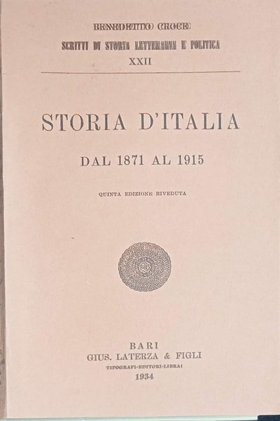 Storia d'Italia dal 1871 al 1915