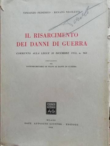 Il risarcimento dei danni di guerra