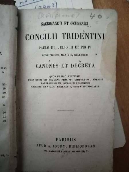 Sacrosanti et oecumenici Concilii Tridentini