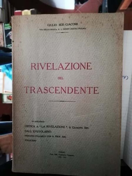 Rivelazioni del trascendente