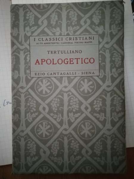 Tertulliano. Apologetico