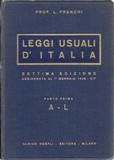 Leggi usuali d'Italia I-III