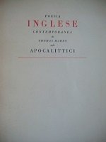 Poesia inglese contemporanea di Thomas Hardy agli apocalittici