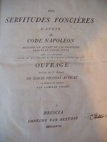 Le servitù prediali sanzionate dal codice di Napoleone