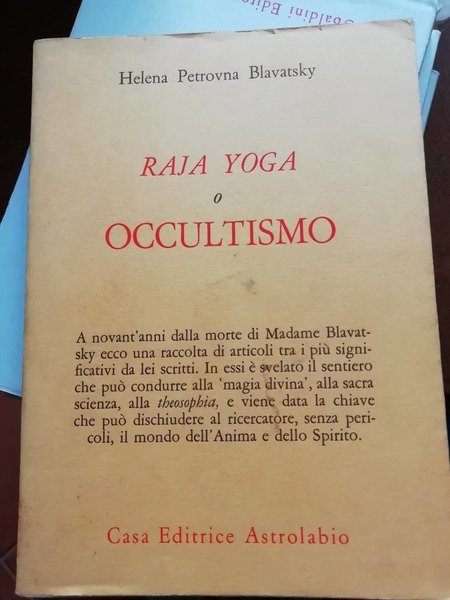 Raja yoga o occultismo