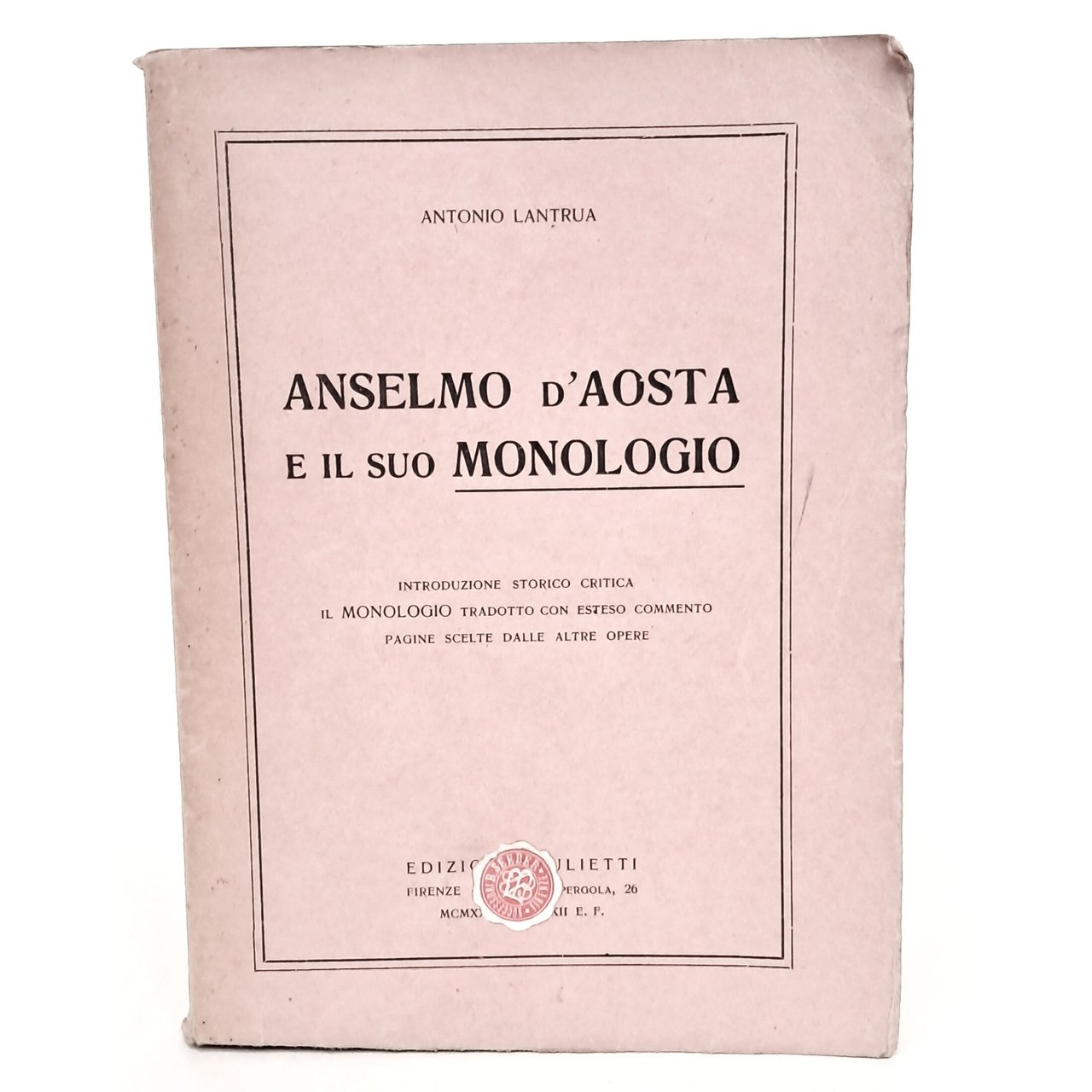 Anselmo d'Aosta e il monologio