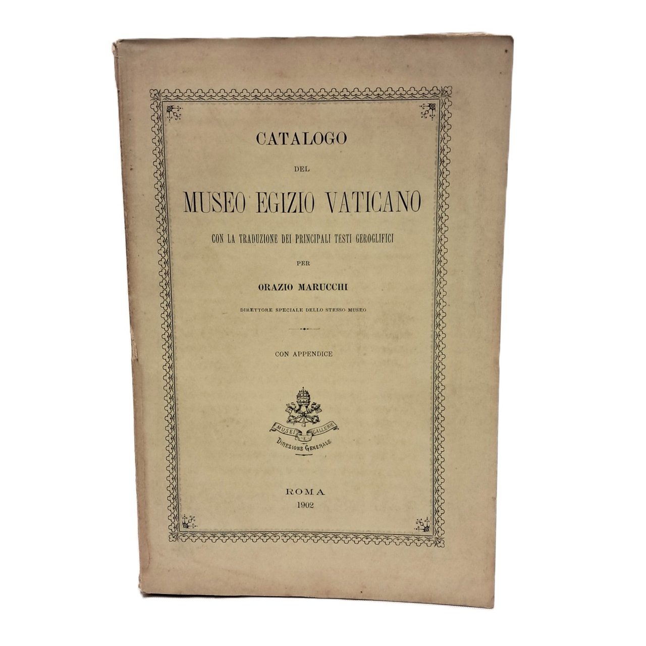 Catalogo del Museo Egizio Vaticano con la traduzione dei principali …