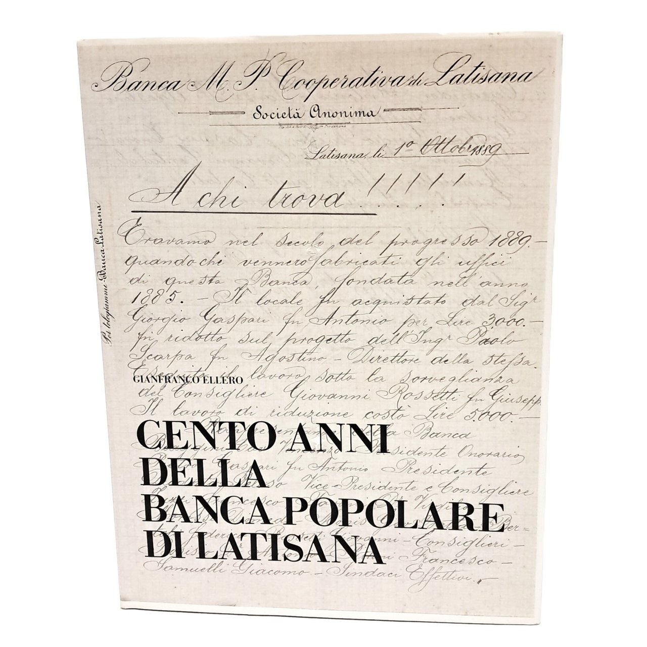 Cento anni della Banca popolare di Latisana