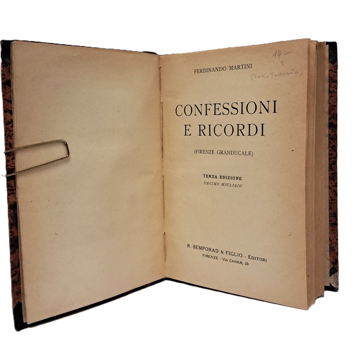 Confessioni e ricordi (Firenze granducale) | Immagine principale