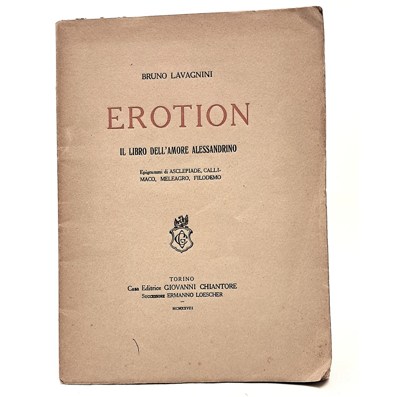 Erotion. Il libro dell'amore alessandrino