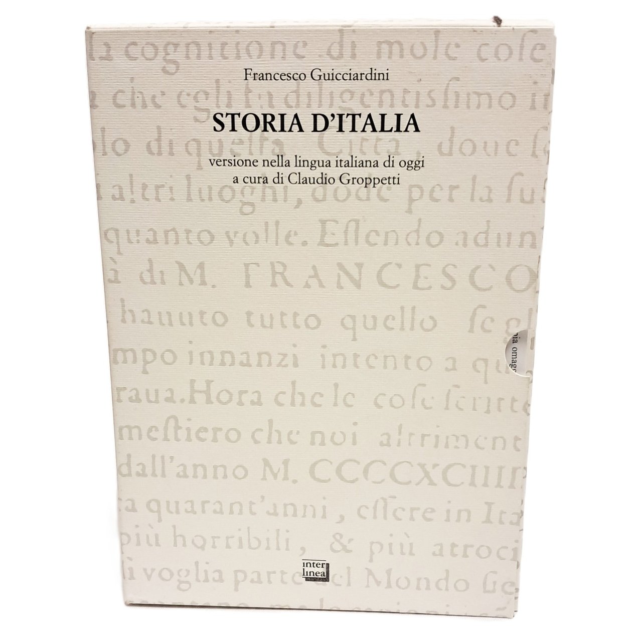 Francesco Guicciardini, storia d'Italia I-II