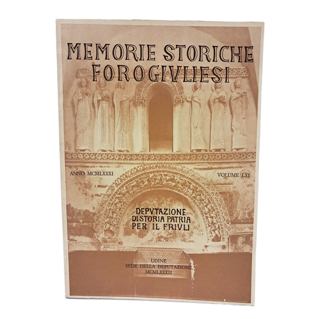 Memorie Storiche Forogiuliesi volume LXI | Immagine principale