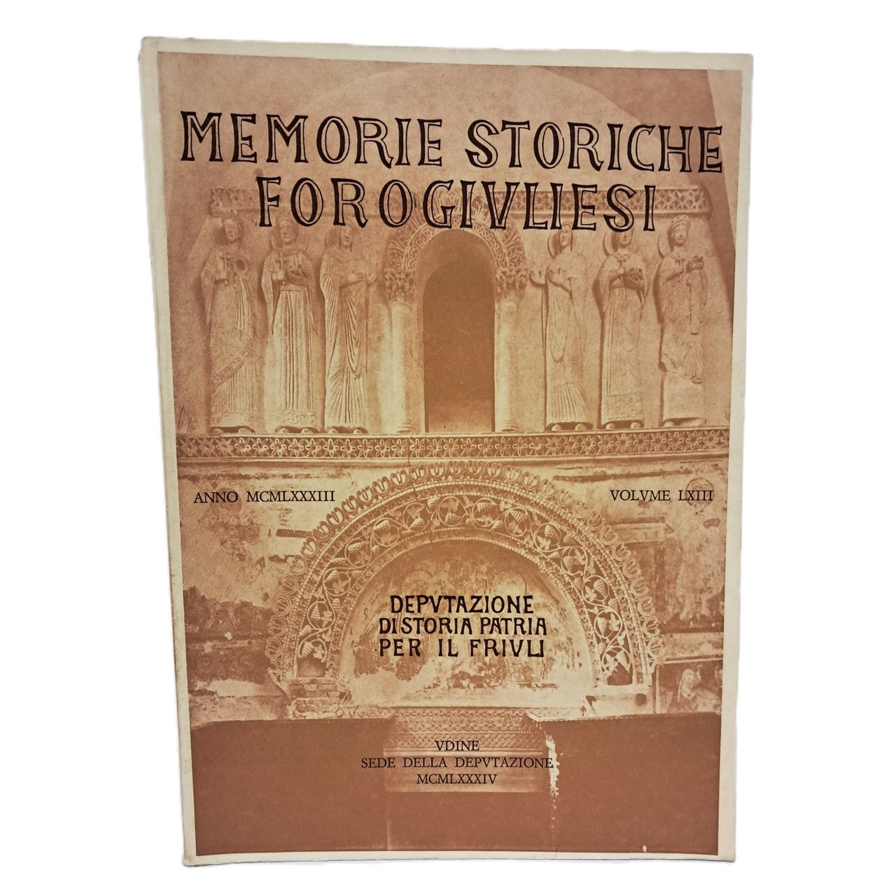 Memorie Storiche Forogiuliesi volume LXIII | Immagine principale