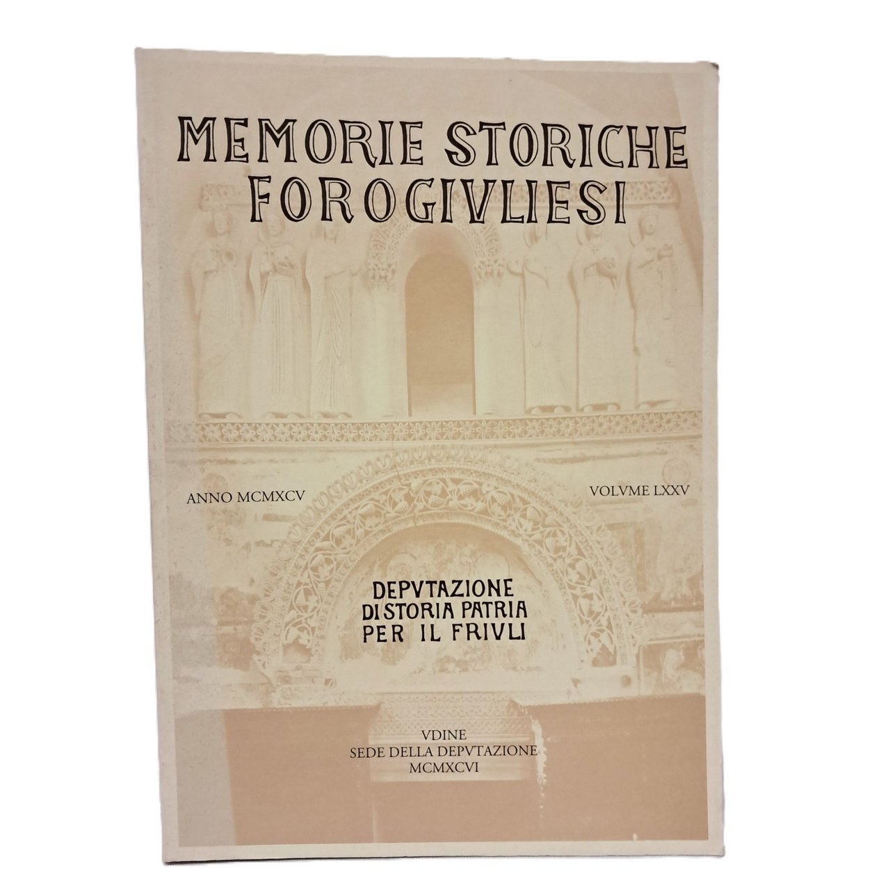 Memorie Storiche Forogiuliesi volume LXXV | Immagine principale