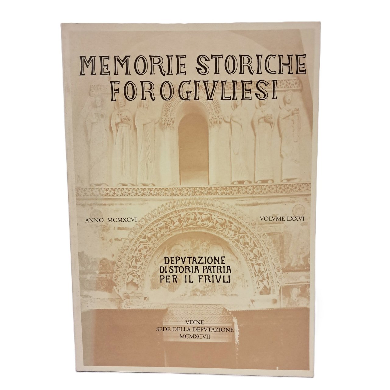 Memorie Storiche Forogiuliesi volume LXXVI | Immagine principale