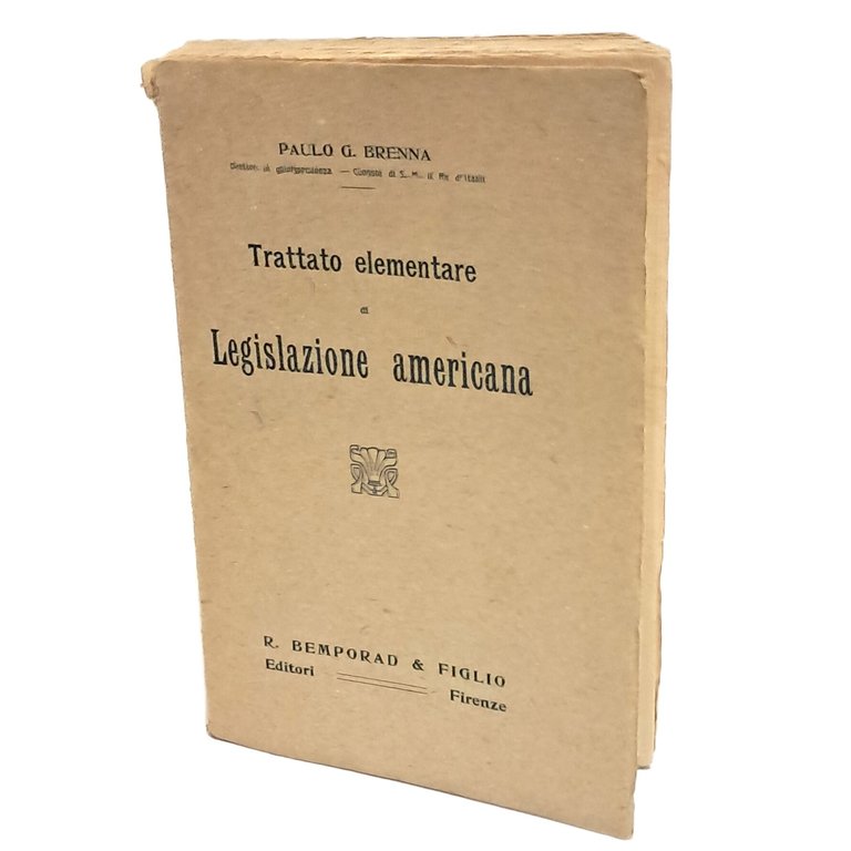 Trattato elementare di legislazione americana