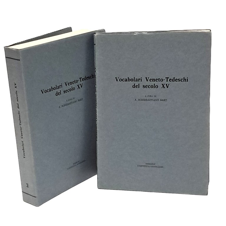 Vocabolari veneto-tedeschi del secolo XV I-III