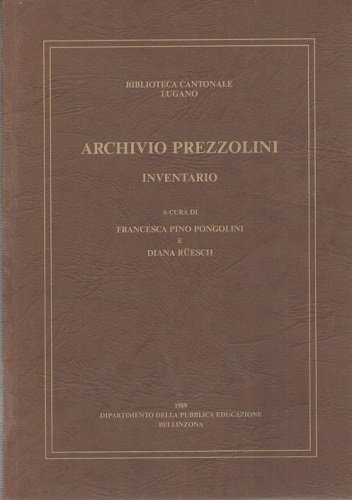 Archivio Prezzolini Inventario