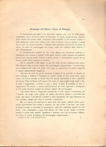 BRONZETTO DEL MUSEO CIVICO DI BOLOGNA