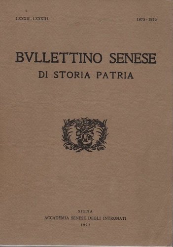 Bvllettino senese di storia patria