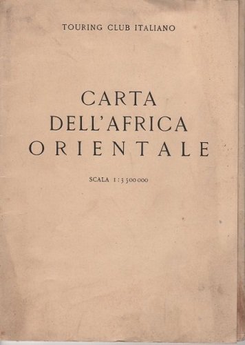 CARTA DELL'AFRICA ORIENTALE. Scala 1:3.500.000