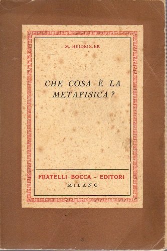 Che cos'è la metafisica ?